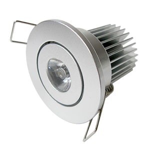 1*3W LED Einbaustrahler, Deckenausschnitt Ø40mm